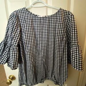 Buffalo check blouse